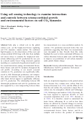 Cover page: Using soil sensing technology to examine interactions and controls between ectomycorrhizal growth and environmental factors on soil CO2 dynamics