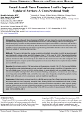 Cover page: Sexual Assault Nurse Examiners Lead to Improved Uptake of Services: A Cross-Sectional Study