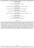 Cover page: Connecting the dots: a comparative and developmental analysis of spatiotemporal pattern learning