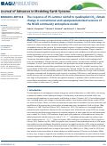 Cover page: The response of US summer rainfall to quadrupled CO2 climate change in conventional and superparameterized versions of the NCAR community atmosphere model