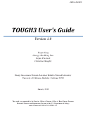 Cover page: TOUGH3 User’s Guide, Version 1.0