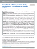 Cover page: Uterine fibroids with heavy menstrual bleeding stratified by race in a commercial and Medicaid database.