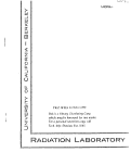 Cover page: STOPPING POWER AND ENERGY FOR ION PAIR PRODUCTION FOR 340 MEV PROTONS