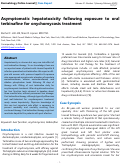 Cover page: Asymptomatic hepatotoxicity following exposure to oral terbinafine for onychomycosis treatment