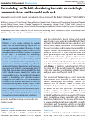 Cover page: Dermatology on Reddit: elucidating trends in dermatologic communications on the world wide web