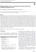 Cover page: Flipping a Single Lecture in a Survey Course to Active Learning: Do the Benefits Justify the Costs?