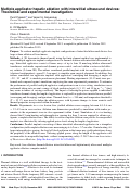 Cover page: Multiple applicator hepatic ablation with interstitial ultrasound devices: Theoretical and experimental investigation