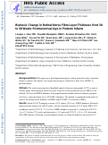 Cover page: Biphasic change in retinal nerve fibre layer thickness from 30 to 60 weeks postmenstrual age in preterm infants.