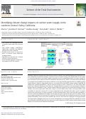 Cover page: Identifying climate change impacts on surface water supply in the southern Central Valley, California