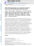 Cover page: DRD2 C957T polymorphism is associated with improved 6-month verbal learning following traumatic brain injury