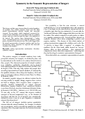 Cover page: Symmetry in the Semantic Representation of Integers