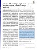 Cover page: Switching of the folding-energy landscape governs the allosteric activation of protein kinase A