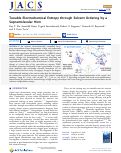 Cover page: Tunable Electrochemical Entropy through Solvent Ordering by a Supramolecular Host.