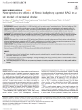 Cover page: Neuroprotective effects of Sonic hedgehog agonist SAG in a rat model of neonatal stroke