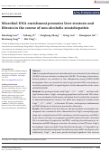 Cover page: Microbial DNA enrichment promotes liver steatosis and fibrosis in the course of non‐alcoholic steatohepatitis