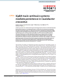 Cover page: hipBA toxin-antitoxin systems mediate persistence in Caulobacter crescentus