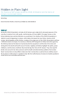 Cover page of Hidden in Plain Sight: The Timeline of USP Lompoc during the COVID-19 Pandemic and the Stories of Formerly Incarcerated Inmates