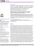 Cover page: Inhibition of JNK signaling in the Asian malaria vector Anopheles stephensi extends mosquito longevity and improves resistance to Plasmodium falciparum infection