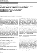 Cover page: The impact of proton-pump inhibitors on intraperitoneal sepsis: a word of caution for transgastric NOTES procedures