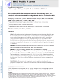 Cover page: Headache relief after anterior cervical discectomy: post hoc analysis of a randomized investigational device exemption trial: clinical article.