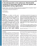 Cover page: A thrombospondin in the anthozoan Nematostella vectensis is associated with the nervous system and upregulated during regeneration