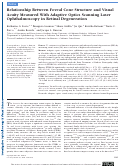 Cover page: Relationship Between Foveal Cone Structure and Visual Acuity Measured With Adaptive Optics Scanning Laser Ophthalmoscopy in Retinal Degeneration