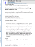 Cover page: Gendered powerlessness in at-risk adolescent and young women: an empirical model.