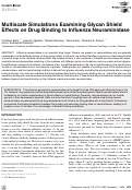Cover page: Multiscale Simulations Examining Glycan Shield Effects on Drug Binding to Influenza Neuraminidase