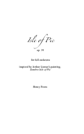 Cover page: Isle of Pic