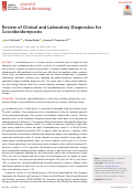 Cover page: Review of Clinical and Laboratory Diagnostics for Coccidioidomycosis.