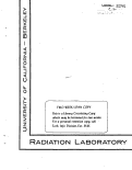 Cover page: CERENKOV RADIATION