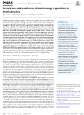 Cover page: Prevalence and predictors of wind energy opposition in North America.