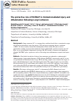 Cover page: The protective role of MnTBAP in oxidant-mediated injury and inflammation in a rat model of lung contusion