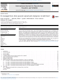 Cover page: Do managed bees drive parasite spread and emergence in wild bees?