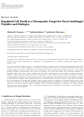 Cover page: Regulated Cell Death as a Therapeutic Target for Novel Antifungal Peptides and Biologics