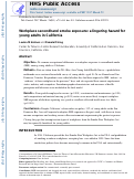 Cover page: Workplace secondhand smoke exposure: a lingering hazard for young adults in California