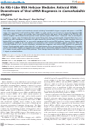 Cover page: An RIG-I-Like RNA Helicase Mediates Antiviral RNAi Downstream of Viral siRNA Biogenesis in Caenorhabditis elegans