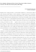 Cover page: Fetta, Stephanie. Shaming into Brown: Somatic Transactions of Race in Latina/o Literatures. The Ohio State University Press, 2018. 209 pp.