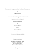 Cover page: Transferrable Representations for Visual Recognition