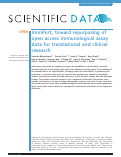 Cover page: ImmPort, toward repurposing of open access immunological assay data for translational and clinical research