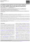 Cover page: A multilocus approach for accurate variant calling in low-copy repeats using whole-genome sequencing