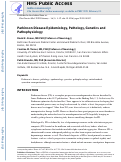 Cover page: Parkinson Disease Epidemiology, Pathology, Genetics, and Pathophysiology