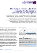 Cover page: The Fungal Tree of Life: from Molecular Systematics to Genome-Scale Phylogenies