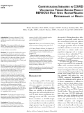 Cover page: Contextualizing Inequities in COVID Vaccination Trends Among Project REFOCUS Pilot Sites: Racism-Related Determinants of Health.