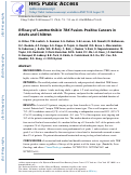 Cover page: Efficacy of Larotrectinib in TRK Fusion–Positive Cancers in Adults and Children