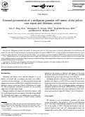 Cover page: Unusual presentation of a malignant granular cell tumor of the pelvis: case report and literature review