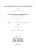 Cover page: Flight Cancellation Behavior and Aviation System Performance