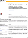 Cover page: Smoking or My Job? US Media Coverage of Nonsmoker-Only Hiring Policies