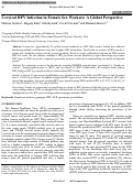 Cover page: Cervical HPV Infection in Female Sex Workers: A Global Perspective.