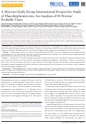 Cover page: A Mycoses Study Group international prospective study of phaeohyphomycosis: an analysis of 99 proven/probable cases